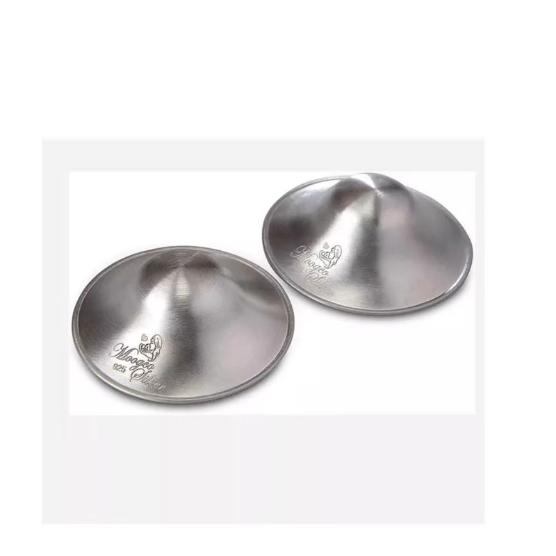 Pair of 999 GBP Nursing Silver Cups Reusable Big Silver Nipple Shield Breastfeeding Accessories